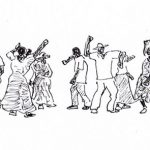 line drawing in black ink on white paper